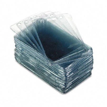 WORKSTATIONPRO Proximity ID Badge Holder- Vertical- 2 3/8w x 3 3/8h- Clear- 50/Pack TH38945
